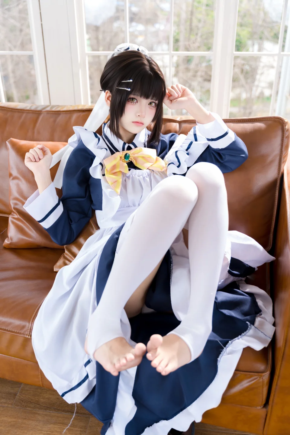 九柒喵 - No.045 枣子姐女仆 [22P-314MB] tg@simisebaisi 【丝足阁】007.webp